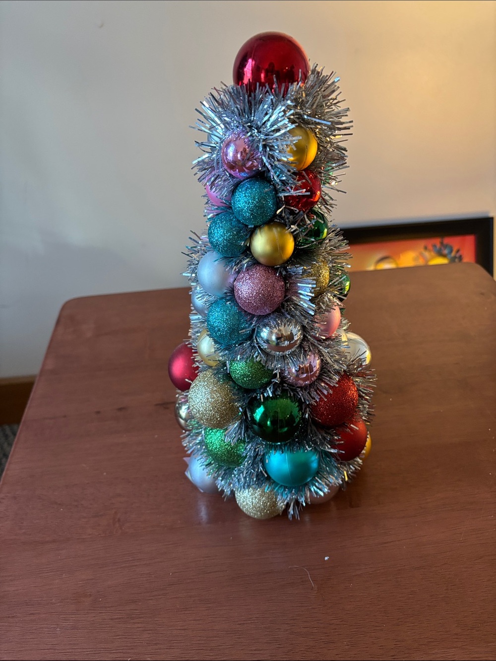 Festive Multicolor Ornament Tree Holiday Decoration